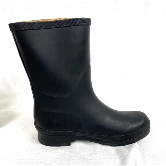 Chooka Delridge Fleece Lined Mid Calf Waterproof Rain Boots Womens Size 7 Black - Picture 10 of 16